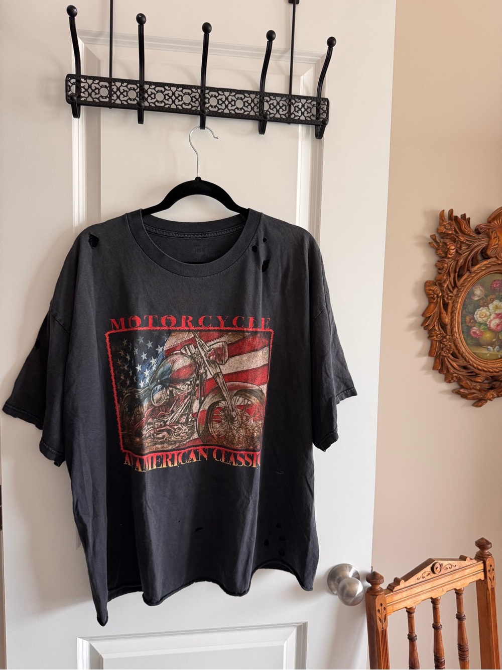 Vintage Black Motorcycle Graphic Tee